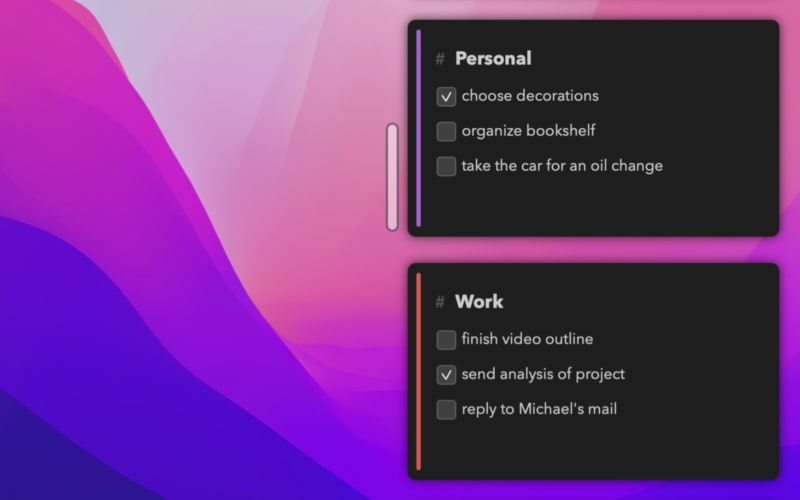 Tasks Screenshot